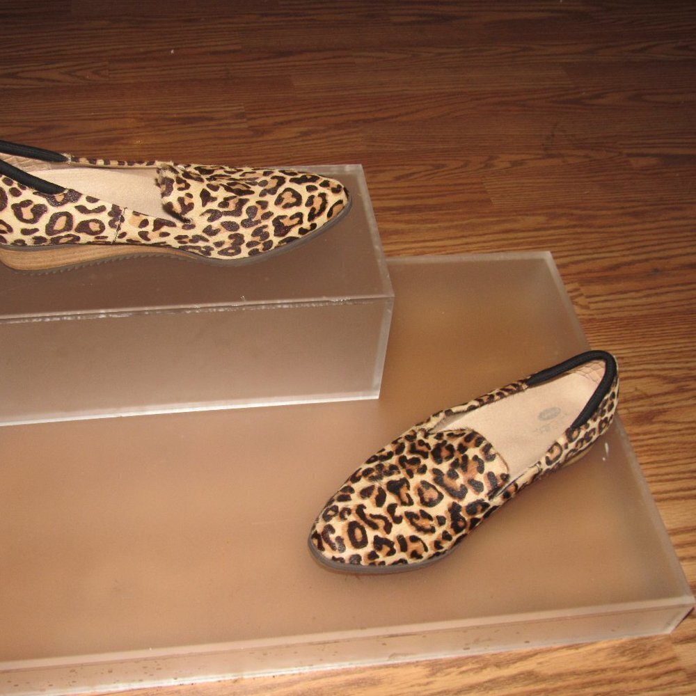 DR. SCHOLL’S Kewl Slip-On Cow Hair Leather Wedge Loafers Shoes Size 6.5M - Picture 2 of 5